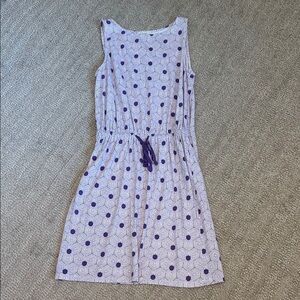 LOFT Purple Patterned Dress